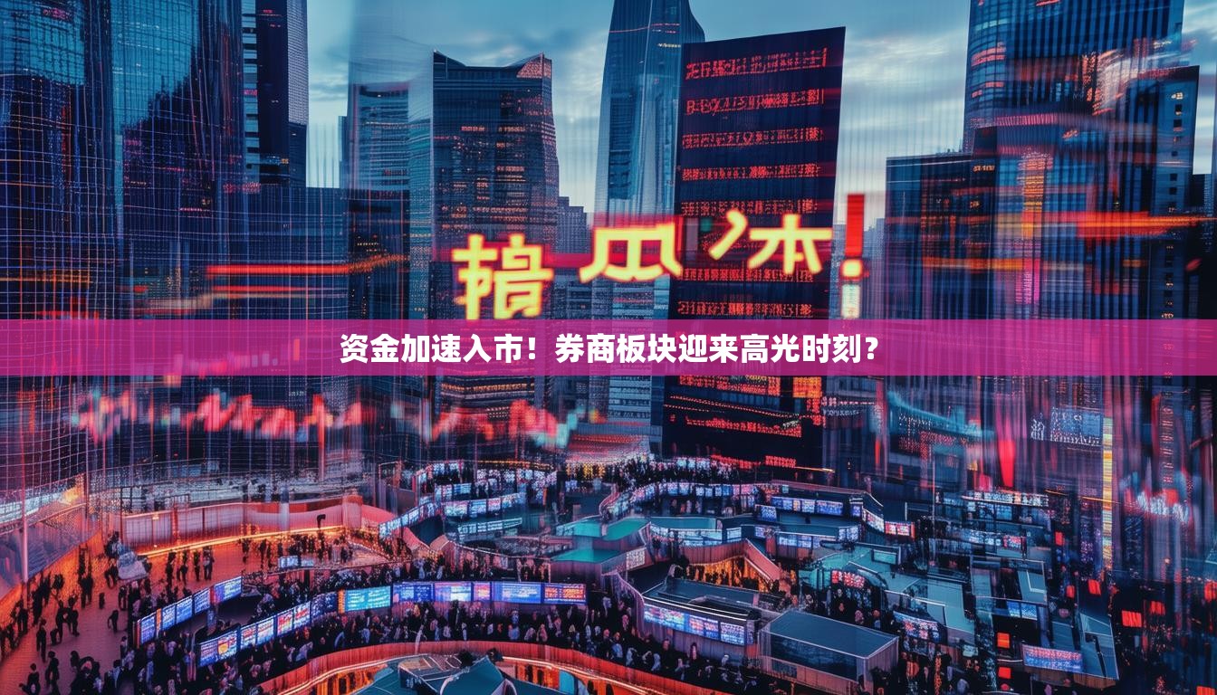 资金加速入市！券商板块迎来高光时刻？